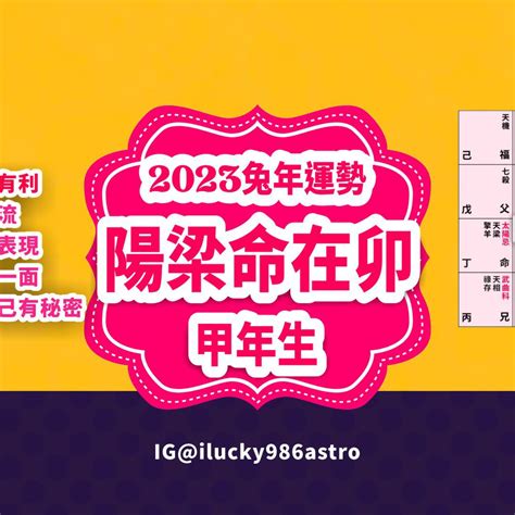 2023流年命宮|2023紫微斗數流年運勢：命盤紫微坐卯、辰、已、午。